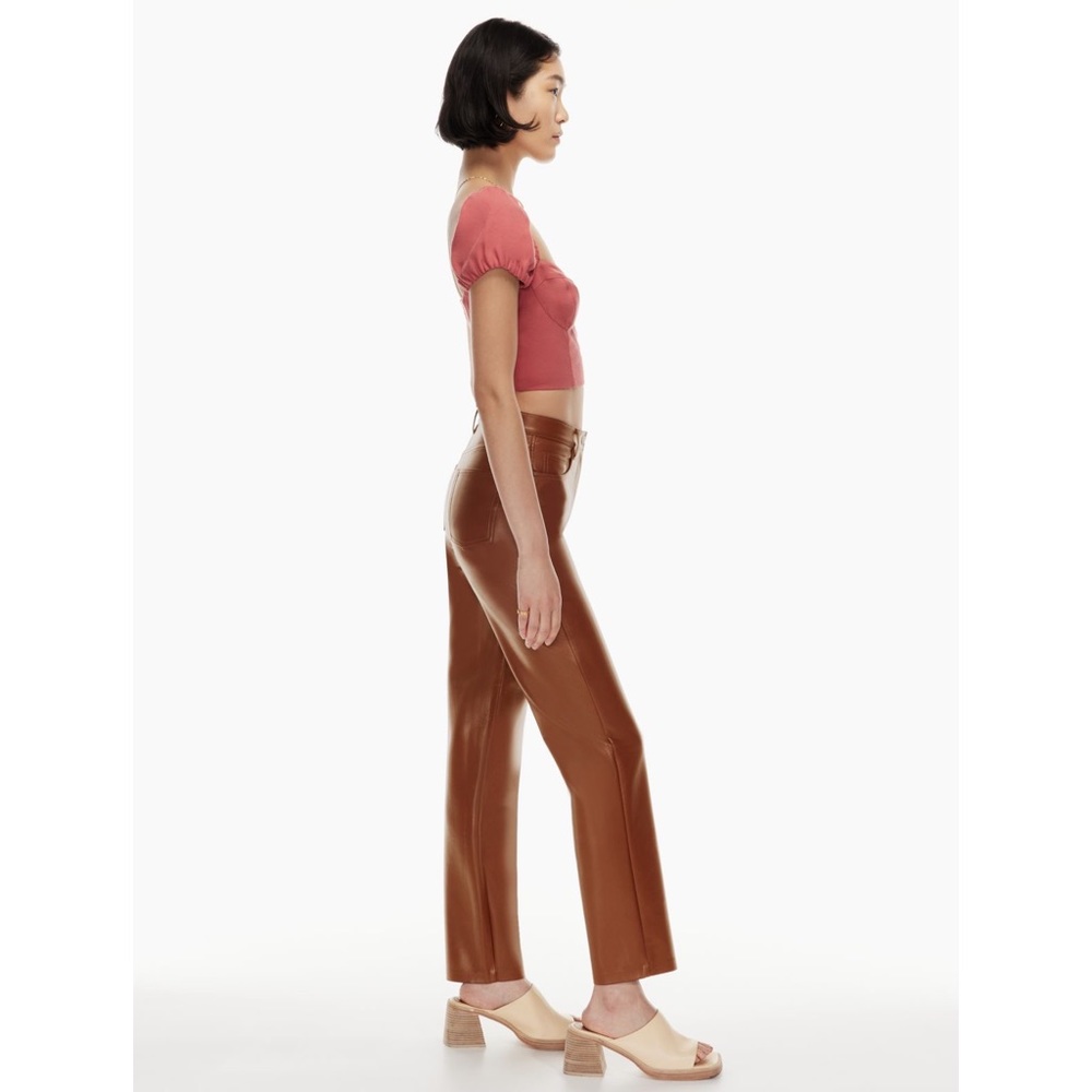 Aritzia Wilfred Melina Pants Cognac - Picture 4 of 6